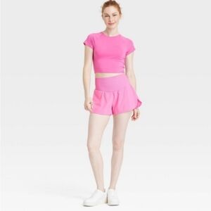 JoyLab High Rise Seamless Waist Woven Shorts Size XXL